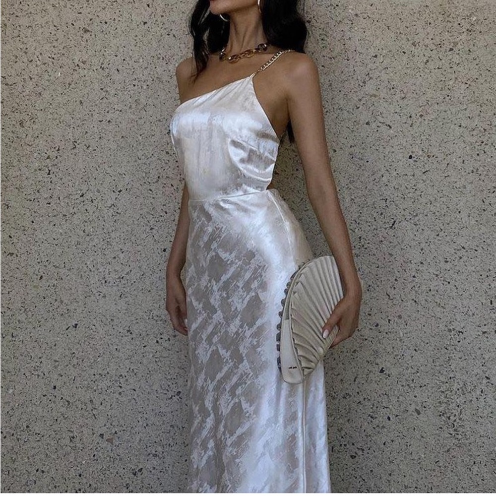 Darcy Slip Dress White from runaway the label